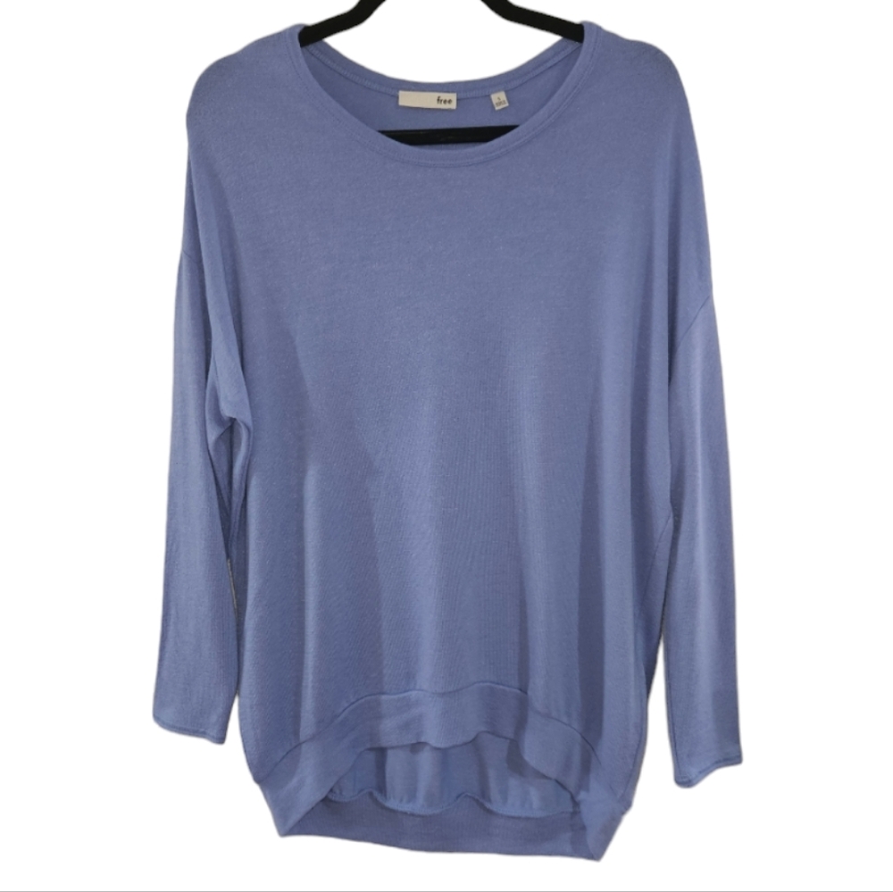 Wilfred Free Aritzia Women's Size Small Blue Periwinkle Pastel Soft Top Shirt
